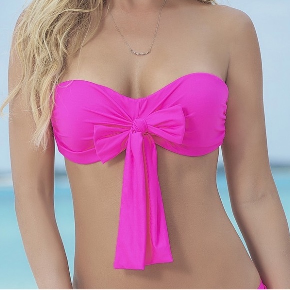 NWT Mapale Multipurpose Wrap Bikini Top in Black, M - Picture 16 of 16